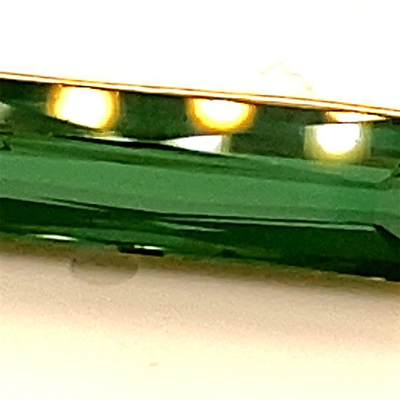 Green Tourmaline 3.75ct Solid 18K Gold Pendant - Picture 9 of 9